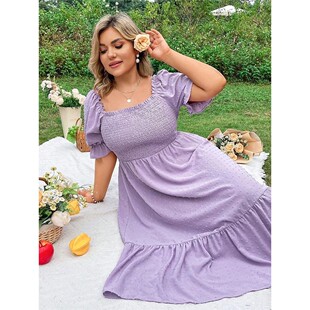 shoulder One solid color dress 女士一字肩纯色长款 long 连衣裙