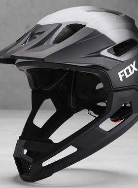 FOX全盔新款男速降山地车户外绿道越野自行车骑行头盔比赛青少年
