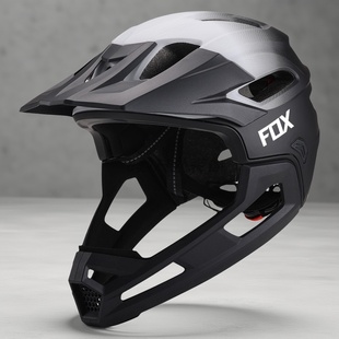 FOX全盔新款 男速降山地车户外绿道越野自行车骑行头盔比赛青少年