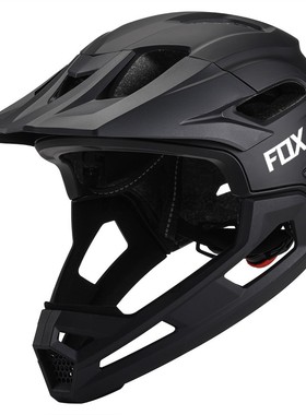 FOX新款全盔男速降山地车户外绿道越野自行车骑行头盔可拆卸竞赛