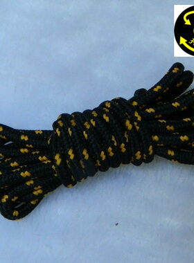 N007原厂鞋带 拓极户外圆鞋带 黑金/黑红 花编鞋带多规格热销