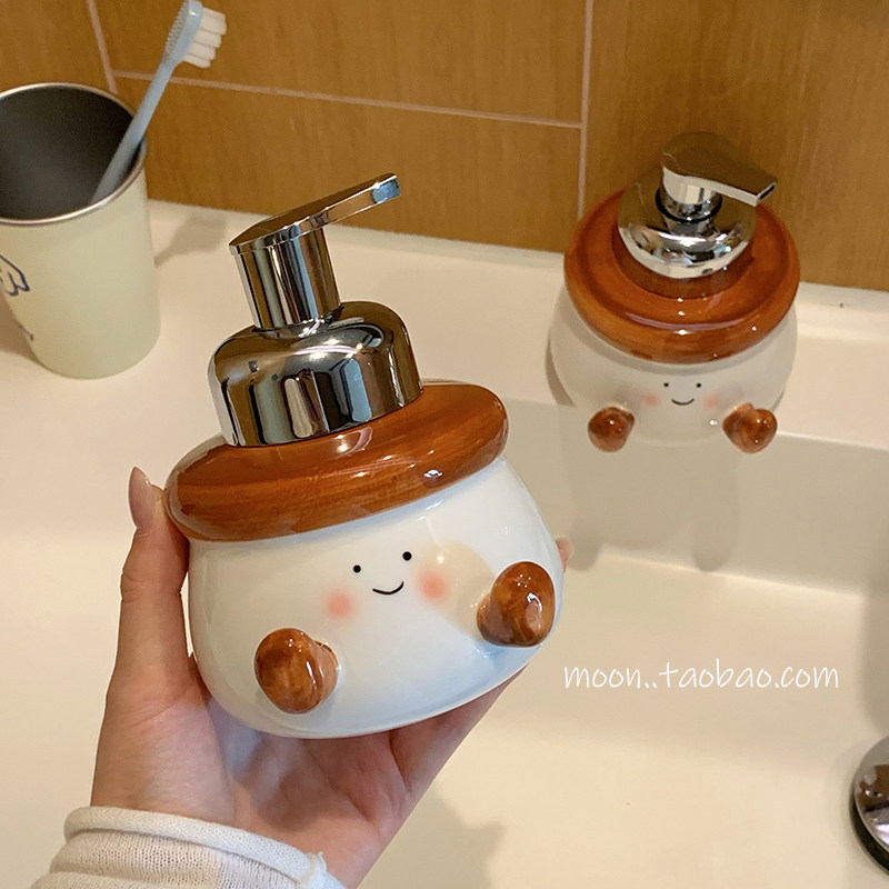 陶瓷起泡瓶慕斯泡沫按压式洗手液洗发水洗面奶打泡器分装瓶子空瓶