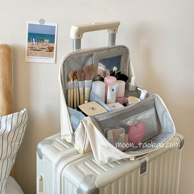 可立旅行收纳包可挂行李箱化妆包女生大容量手提分区护肤品洗漱包