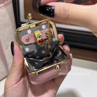 迷你皮质真皮小巧首饰包简约时尚轻奢戒指项链耳环迷你精致饰品盒