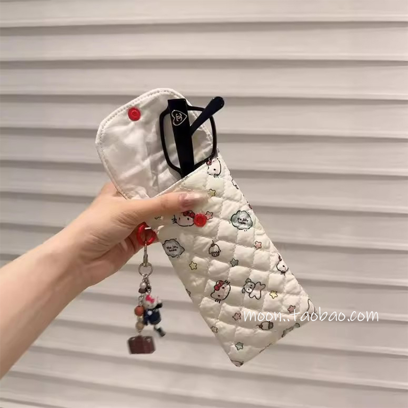 bear猫咪眼镜收纳包女眼镜袋墨镜太阳镜保护套便携收纳袋2025新