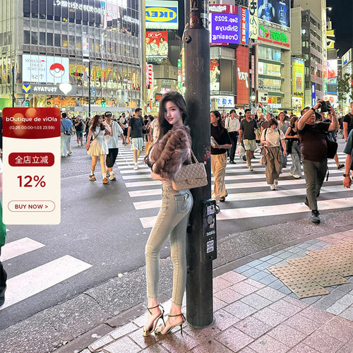 viola【涩谷超模裤】卖了3k+条的神版型提臀丰胯小脚牛仔裤