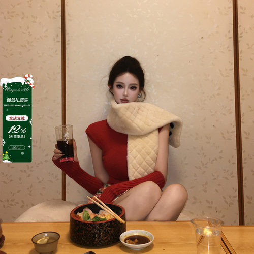 viola【铃子小姐】 10羊绒巨贴肤无敌掐腰版型袖套针织上衣