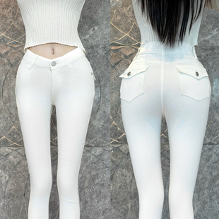 型q网zui自然丰胯垫小脚牛仔裤 王炸版 显瘦 韩女丰胯裤 viola