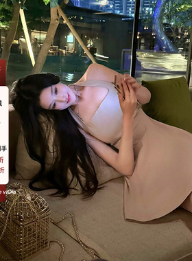 【现货】viola【沙金名伶】Fleur* 私服小腰精65棉挂脖连衣裙显瘦