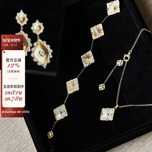 viola【文艺复兴】Buccel*古法金属金丝 手链/耳钉/项链 织纹雕