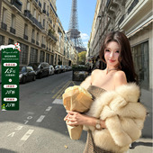 viola 奶酪紫貂 顶色Cheese市面无同色整皮狐狸毛Saga皮草高级