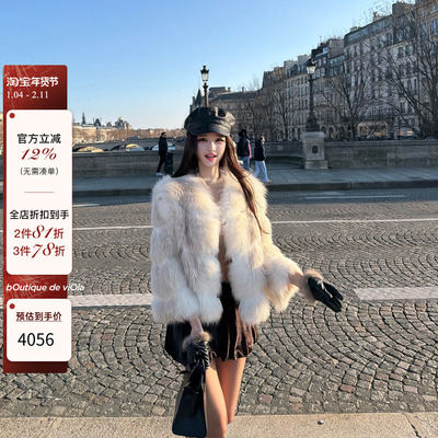 viola【喜马拉雅霜狐】稀有中稀有不染色米诺霜狐难得一见皮草