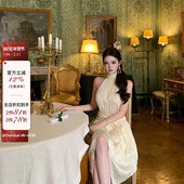 ybro k私服裙贵气珍珠挂脖连衣裙 罗马情书 ram 现货 viola