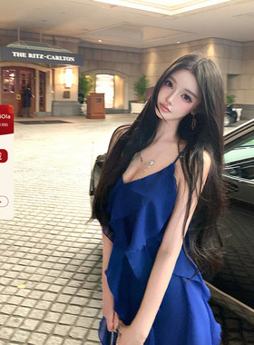 【现货】viola【高光女主】普吉岛生日裙Alberta*克莱因蓝连衣裙