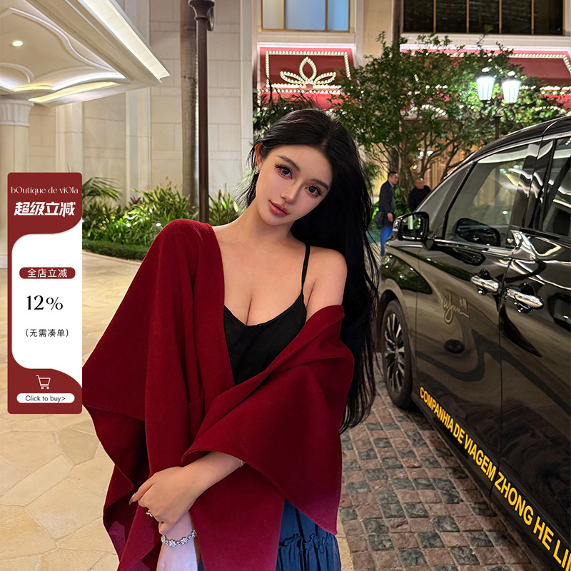 viola【红运连连】L*P老钱风静奢高级感极简 贵妇穿搭过年bi备