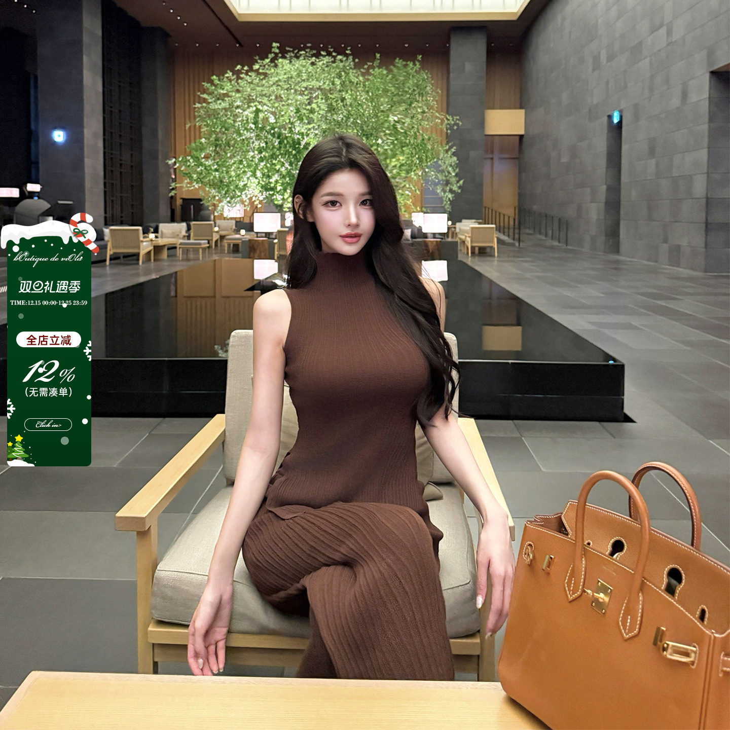 viola【掌管身材的神】sk*m2k+不买后悔断货王爽麻丝针织套装