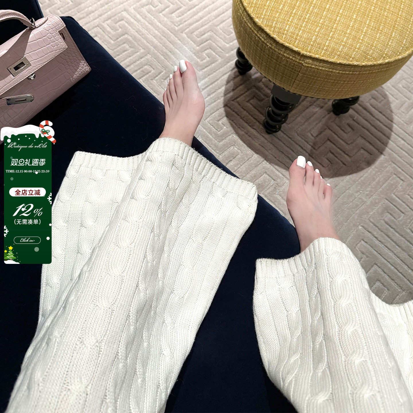 viola【老钱麻花裤】Ralp*经典绞花垂垂裤版型两色都值得休闲裤