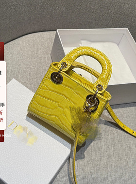 viola【发财黄Micro】专业的事交给专业的人 限量鳄鱼纹包