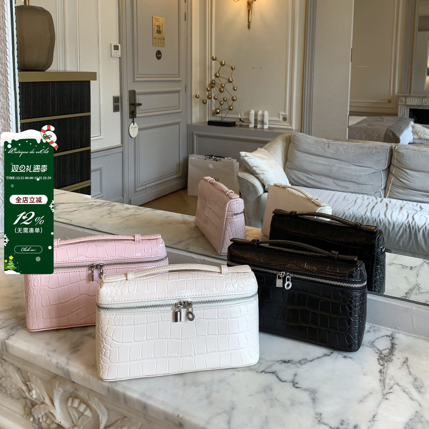 viola 【LP高级玩家】毕业之作L19鳄鱼 牛皮压纹市面醉高品质