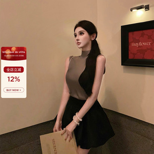 高智感女主 viola vtg小众设计师私服超凉感缎面上衣 现货