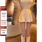 viola 金丝绒短裤 筷子神裤 现货 无敌巨显腿细丝绒花苞两色短裤