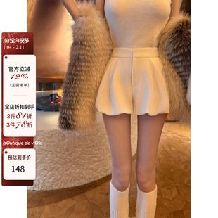 1.6 8PM【金丝绒短裤】 筷子神裤无敌版巨显腿细丝绒花苞两色短裤