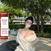 e衬衫 连衣裙 月白莲 白月光茶艺立体玫瑰mira 现货 viola