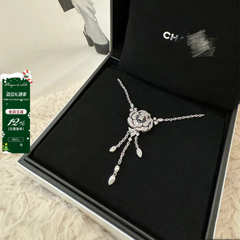 viola【高珠山茶花】香*秀款高珠立省30w+！宇宙高版项链