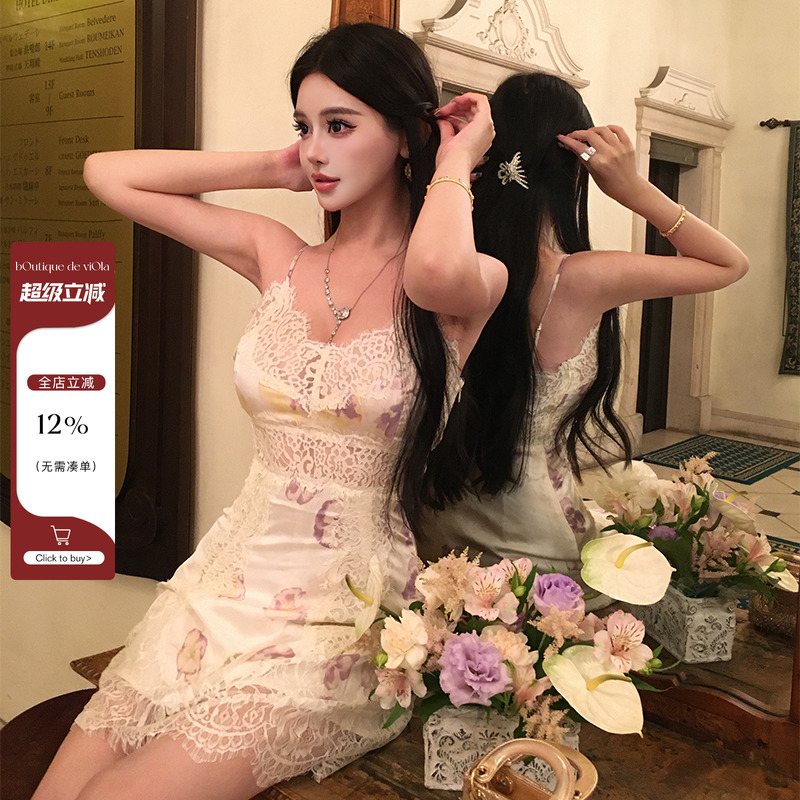 【现货】viola【梦回仲夏】valen*tin中古秀款Du家改良定制连衣裙