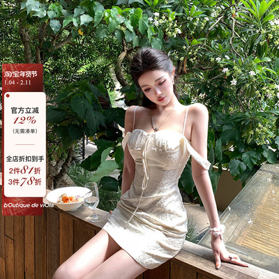 【现货】viola【晚香玉】越南mons*tand本季zui美 立体纯欲连衣裙