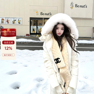 Yves viola 神 质感届 神仙两色狐狸毛90鹅绒服 蛋白羽绒