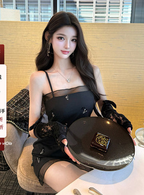 viola【蕾拉小姐】小韩dg一个月私服重工手工钉珠网纱连衣裙