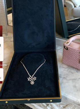 viola【约瑟芬公主】Chau*43W高珠难得对版90颗切割钻石项链