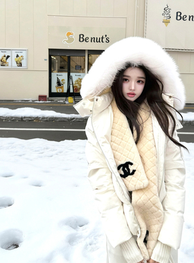 现货 viola【蛋白羽绒】 质感届的神Yves*神仙两色狐狸毛90鹅绒服