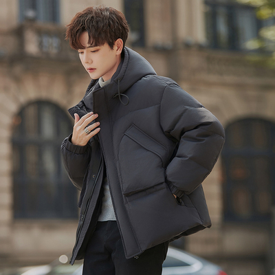 加厚白鸭绒羽绒服男冬季通勤外套