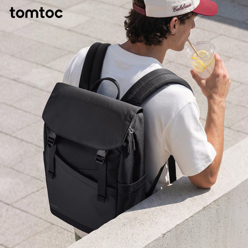 tomtoc轻行几何双肩包T64