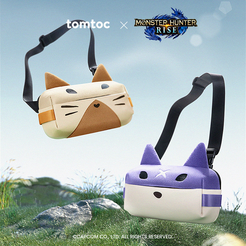 tomtoc x 怪物猎人崛起联名狩猎随从系列斜挎包单肩包挎包胸包T21