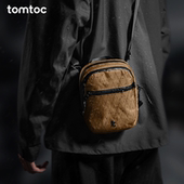 tomtoc斜挎包男士 单肩包护照包便携包胸包手机包小型挎包T37 男款
