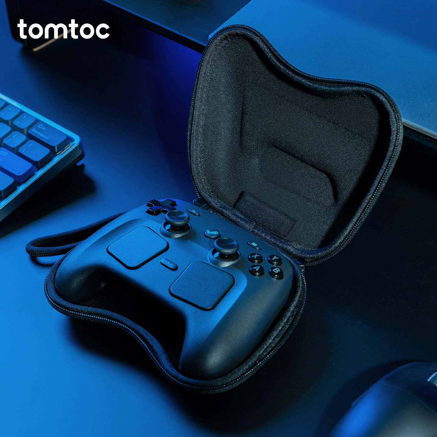 tomtoc Steam controller2控制器游戏手柄收纳包保护包保护壳套配件外设收纳包 G29