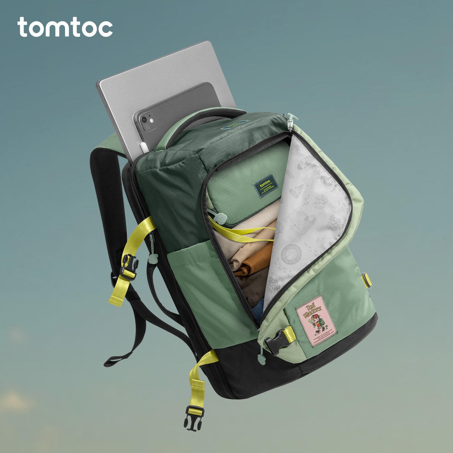 tomtoc x 吉考斯工业旅行大容量双肩包轻便差旅出行电脑包背包T66