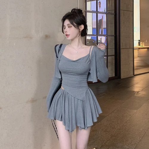 性感三件套套装辣妹穿搭一整套女