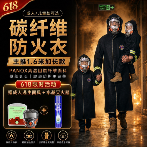 亿森达碳纤维防火服灭火毯