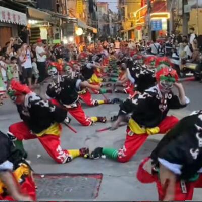 甲子风格英歌槌经典甲子色彩甲子英歌同款英歌棒英歌棍贴膜款槌