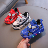儿童运动鞋 男童软底百搭小童宝宝鞋 春秋新款 5岁亮灯鞋 女童鞋