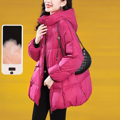 加厚羽绒服外套女冬2025年新连帽
