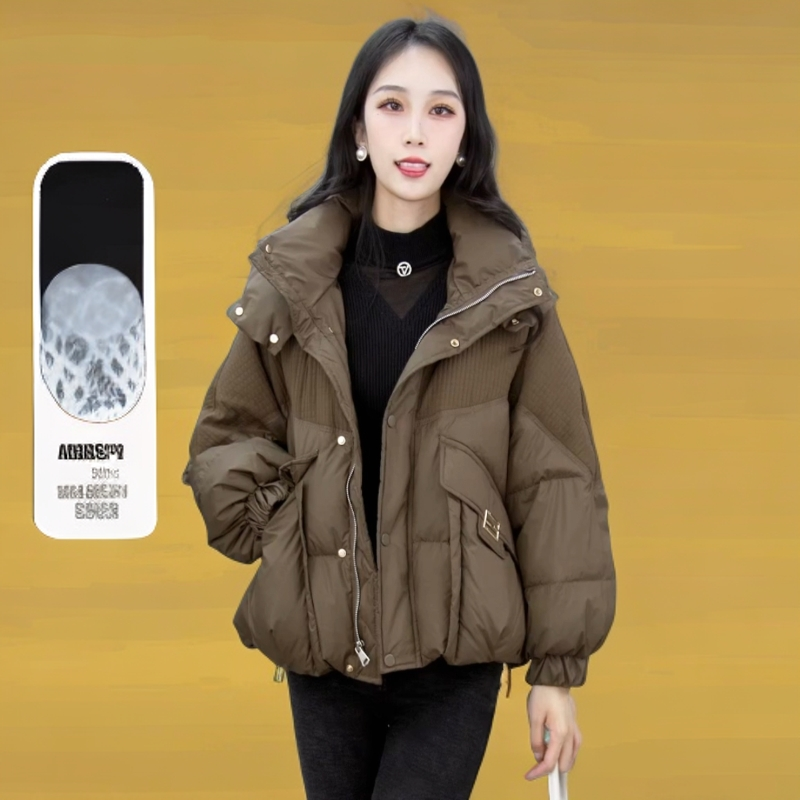 短款九江羽绒服女士冬季2025年新款时尚洋气设计连帽高端奢华品牌