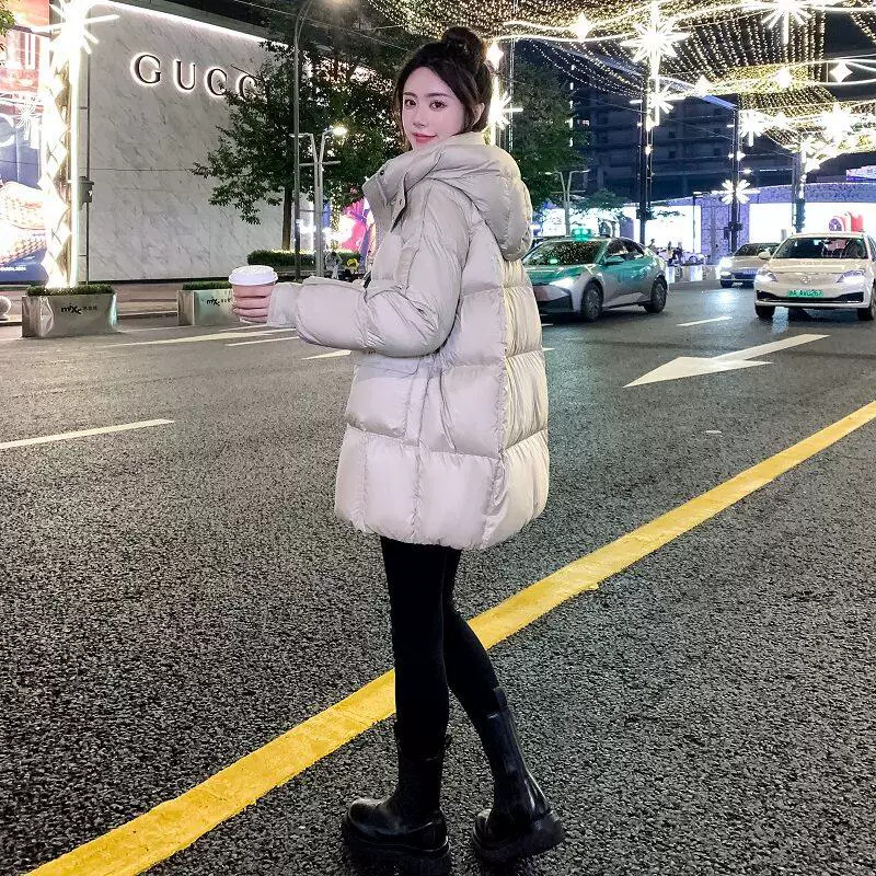 特大码羽绒服300斤女中长款加厚