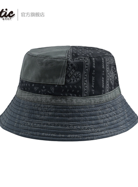 XOTIC官方 腰果花渔夫帽双面戴反光原创设计防晒盆帽男女秋冬修脸