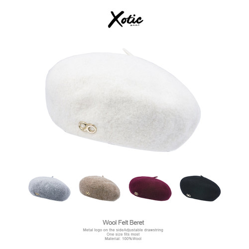 纯羊毛高街风画家帽贝雷帽