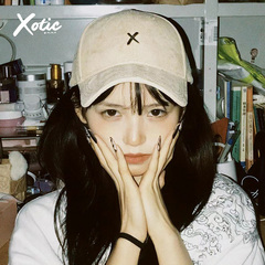 XOTIC官方 NEVER翻毛硬顶鸭舌帽男女刺绣棒球帽潮酷日系户外遮阳